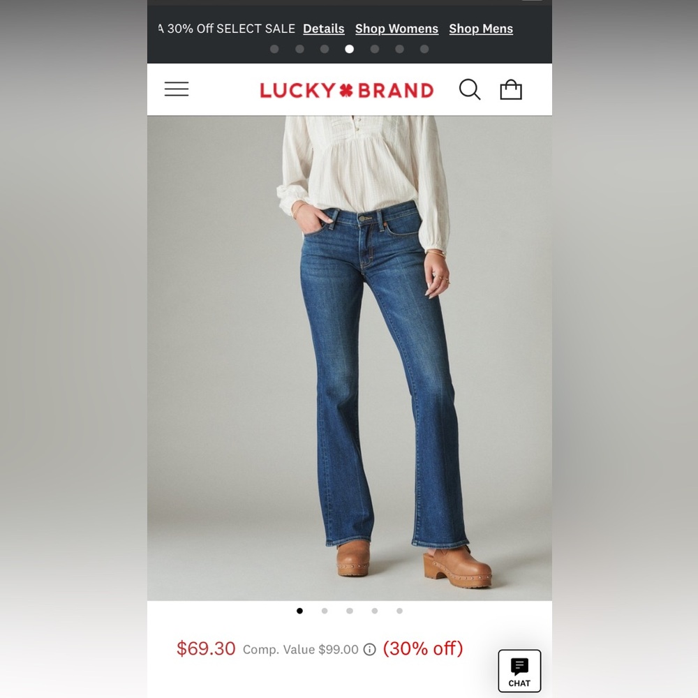 Lucky Brand Sweet Mid-Rise Flair jeans